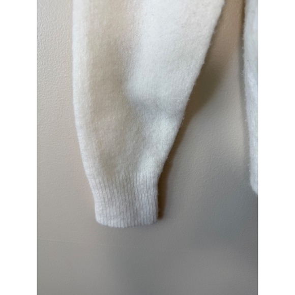 J Crew Women's Ivory LOL Varsity Patch Crew Neck Pullover‎ Sweater Small Cute - Picture 7 of 7